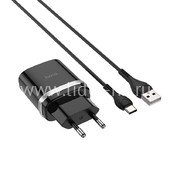 СЗУ Type-C 1 USB выход 18W Quick Charge 3.0 (6V-3.0A/9V-2.0A/12V-1.5A) HOCO C12Q (черный) СЗУ Type-C 1 USB выход 18W Quick Charge 3.0 (6V-3.0A/9V-2.0A/12V-1.5A) HOCO C12Q (черный)