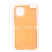 Задняя панель для  iPhone 11 Pro Max 6.5"  Силикон Soft Touch (оранжевая) в блистере Задняя панель для  iPhone 11 Pro Max 6.5"  Силикон Soft Touch (оранжевая) в блистере