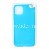 Задняя панель для  iPhone 11 Pro Max 6.5"  Силикон Soft Touch (синяя) в блистере Задняя панель для  iPhone 11 Pro Max 6.5"  Силикон Soft Touch (синяя) в блистере