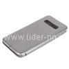 Чехол-книжка для Samsung Galaxy S10 Brauffen (горизонтальный флип) серебро (пакет)