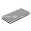 Чехол-книжка для Samsung Galaxy S10 Plus Brauffen (горизонтальный флип) серебро (пакет)