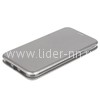 Чехол-книжка для iPhoneX/XS Brauffen (горизонтальный флип) серебро (пакет)