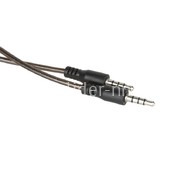 Кабель AUX 3.5 на 3.5 Am-Am  (1м) 3-х контактный ПРОЗРАЧНЫЙ круглый (черный) без упаковки Кабель AUX 3.5 на 3.5 Am-Am  (1м) 3-х контактный ПРОЗРАЧНЫЙ круглый (черный) без упаковки