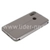 Чехол-книжка для Huawei Honor 10 Lite Brauffen (горизонтальный флип) серебро (пакет)