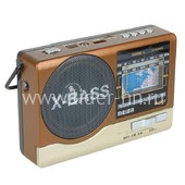 Колонка (M-U117ch) USB/MicroSD/FM (коричневая)