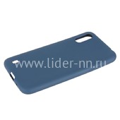 Задняя панель для Samsung Galaxy  A01 Силикон матовый (синяя) Задняя панель для Samsung Galaxy  A01 Силикон матовый (синяя)