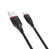 USB кабель micro USB 1.0м BOROFONE BX17 (черный) 2.4A