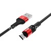 USB кабель micro USB 1.0м BOROFONE BX21 текстильный (графит) 2.4A
