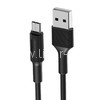 USB кабель micro USB 1.0м BOROFONE BX1 (черный) 2.0A