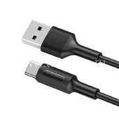 USB кабель для USB Type-C 1.0м BOROFONE BX1 (черный) 3A