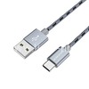 USB кабель для USB Type-C 1.0м BOROFONE BX24 текстильный (графит) 3.0A