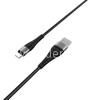 USB кабель Lightning 1.0м BOROFONE BX32 текстильный (черный) 5.0A