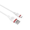 USB кабель micro USB 1.0м BOROFONE BX17 (белый) 2.4A