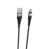 USB кабель для USB Type-C 1.0м BOROFONE BX32 текстильный (черный) 5.0A