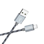 USB кабель micro USB 1.0м BOROFONE BX24 текстильный (графит) 2.4A USB кабель micro USB 1.0м BOROFONE BX24 текстильный (графит) 2.4A