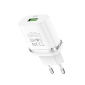 СЗУ 1 USB выход 18W Quick Charge 3.0 (6V-3.0A/9V-2.0A/12V-1.5A) HOCO C12Q (белый) СЗУ 1 USB выход 18W Quick Charge 3.0 (6V-3.0A/9V-2.0A/12V-1.5A) HOCO C12Q (белый)