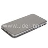 Чехол-книжка для Xiaomi Redmi 8A Brauffen (горизонтальный флип) серебро (пакет)