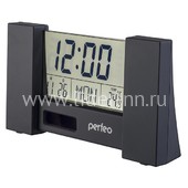 Часы-будильник Perfeo City PF-S2056 время, температура, дата (черные)