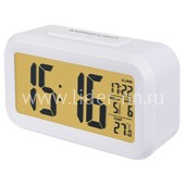 Часы-будильник Perfeo Snuz PF-S2166 время, температура, дата (белые)