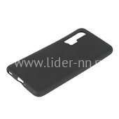 Задняя панель для Huawei Nova 6 Силикон матовый  (черная)