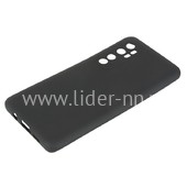 Задняя панель для Xiaomi Mi Note 10 Lite/CC 9 Pro Силикон матовый (черная)