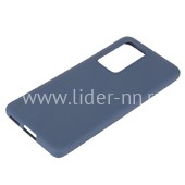Задняя панель для Huawei P40 Pro Силикон матовый (синяя)