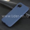 Задняя панель для Huawei P40 Lite/Nova 6SE Силикон матовый (синяя)