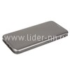 Чехол-книжка для Xiaomi Redmi Mi9 Lite Brauffen (горизонтальный флип) серебро (пакет)