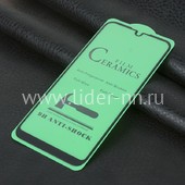 Защитное стекло на экран для  Huawei Honor 8S/Y5 2019 CERAMICS (без упаковки) черное