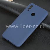 Задняя панель для Huawei Honor 10 Lite Силикон матовый (синяя)