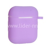 Чехол для наушников EarPods силиконовый (сиреневый)