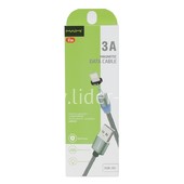 USB кабель Lightning 1.0м MAIMI X30 магнитный (графит) 3A USB кабель Lightning 1.0м MAIMI X30 магнитный (графит) 3A