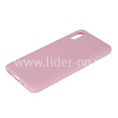 Задняя панель для Xiaomi  Redmi 9A Силикон матовый (розовая)