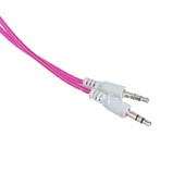 Кабель AUX 3.5 на 3.5 Am-Am  (1м) 2-х контактный круглый ПРОЗРАЧНЫЙ  розовый (в коробке) ELTRONIC Кабель AUX 3.5 на 3.5 Am-Am  (1м) 2-х контактный круглый ПРОЗРАЧНЫЙ  розовый (в коробке) ELTRONIC