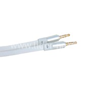 Кабель AUX 3.5 на 3.5 Am-Am  (1м) 3-х контактный КОЖА плоский ELTRONIC белый (в коробке) Кабель AUX 3.5 на 3.5 Am-Am  (1м) 3-х контактный КОЖА плоский ELTRONIC белый (в коробке)