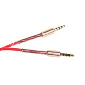 Кабель AUX 3.5 на 3.5 Am-Am  (1м) 3-х контактный металл. коннектор ELTRONIC красный (в коробке) Кабель AUX 3.5 на 3.5 Am-Am  (1м) 3-х контактный металл. коннектор ELTRONIC красный (в коробке)