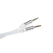 Кабель AUX 3.5 на 3.5 Am-Am  (1м) 3-х контактный плоский ШИРОКИЙ ELTRONIC белый (в коробке) Кабель AUX 3.5 на 3.5 Am-Am  (1м) 3-х контактный плоский ШИРОКИЙ ELTRONIC белый (в коробке)