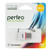 Картридер Perfeo (PF-VI-R008) для Micro SD (белый) Картридер Perfeo (PF-VI-R008) для Micro SD (белый)