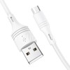 USB кабель micro USB 1.0м BOROFONE BX43 (белый) 2.4A