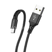USB кабель micro USB 1.0м BOROFONE BX20 текстильный (черный) 2.0A USB кабель micro USB 1.0м BOROFONE BX20 текстильный (черный) 2.0A
