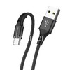 USB кабель для USB Type-C 1.0м BOROFONE BX20 текстильный (черный) 3.0A