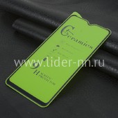 Защитное стекло на экран для Xiaomi Redmi 8/8A CERAMICS (без упаковки) черное