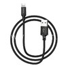 USB кабель Lightning 2.0м HOCO X14 текстильный (черный) 2.0A