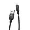 USB кабель Lightning 2.0м HOCO X14 текстильный (черный) 2.0A