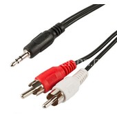 Кабель соединительный VS 3.5 Jack (M) - 2xRCA (M) стерео/аудио 2.0 м Кабель соединительный VS 3.5 Jack (M) - 2xRCA (M) стерео/аудио 2.0 м