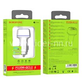 АЗУ 2 USB выхода 12W (2400mAh) BOROFONE BZ14 (белый)