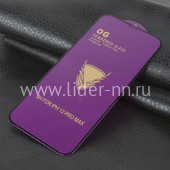 Противоударное стекло на экран для iPhone 12 Pro Max (6.7") 3D OG/DSAILA (без упаковки) черное