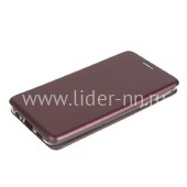 Чехол-книжка для Samsung Galaxy A01/M01 Brauffen (горизонтальный флип) бордовая (пакет) Чехол-книжка для Samsung Galaxy A01/M01 Brauffen (горизонтальный флип) бордовая (пакет)