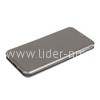 Чехол-книжка для Samsung Galaxy A11 Brauffen (горизонтальный флип) серебро (пакет)