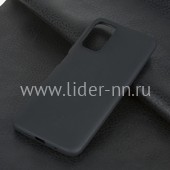 Задняя панель для Xiaomi  POCO M3 Силикон матовый (черная) Задняя панель для Xiaomi  POCO M3 Силикон матовый (черная)